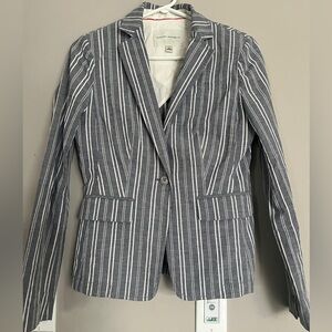 Banana Republic Striped Cotton Blazer size 2